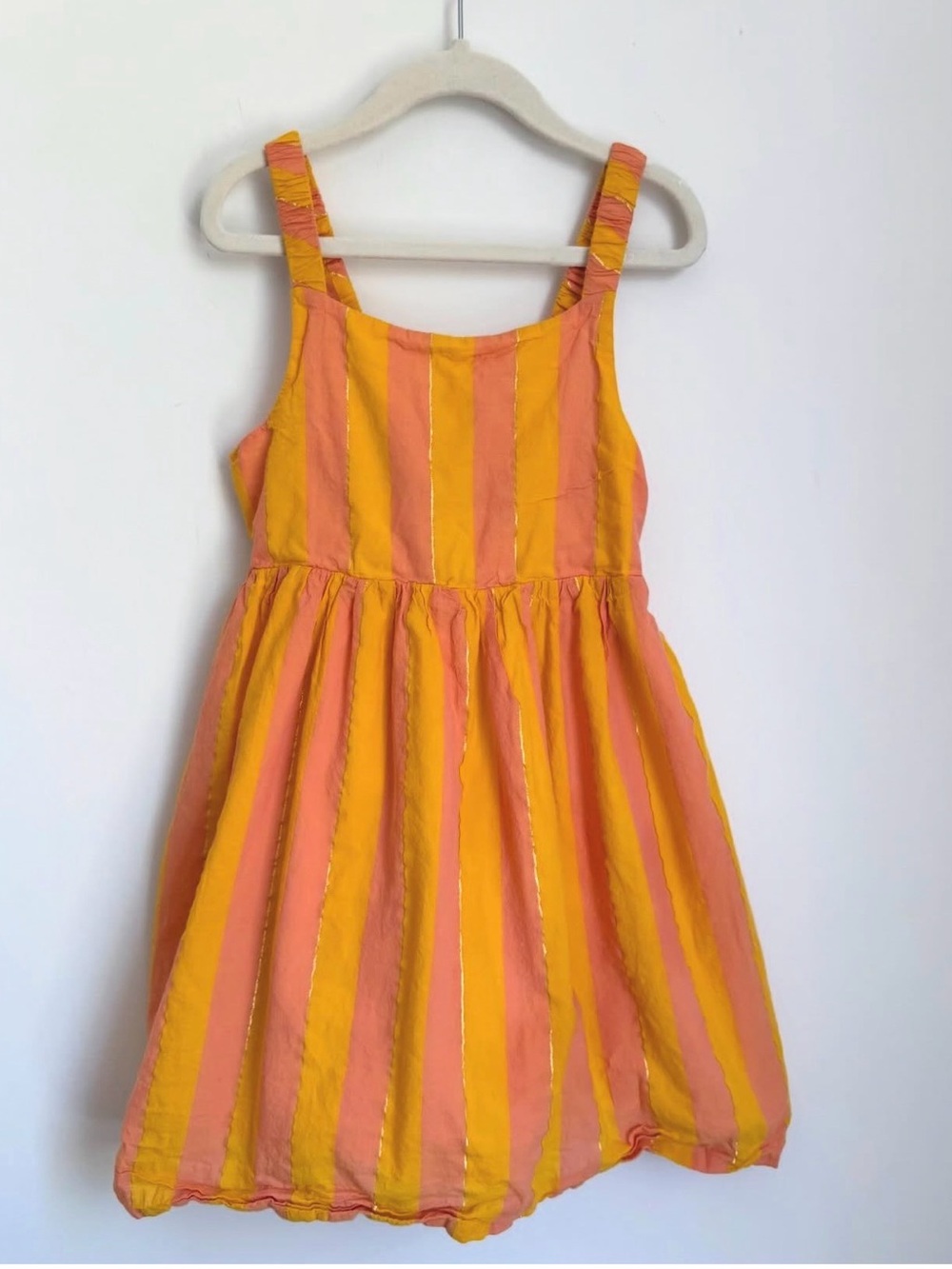 Rachel Zoe Girls' Striped Orange & Yellow Summer Dress (Size 7)
